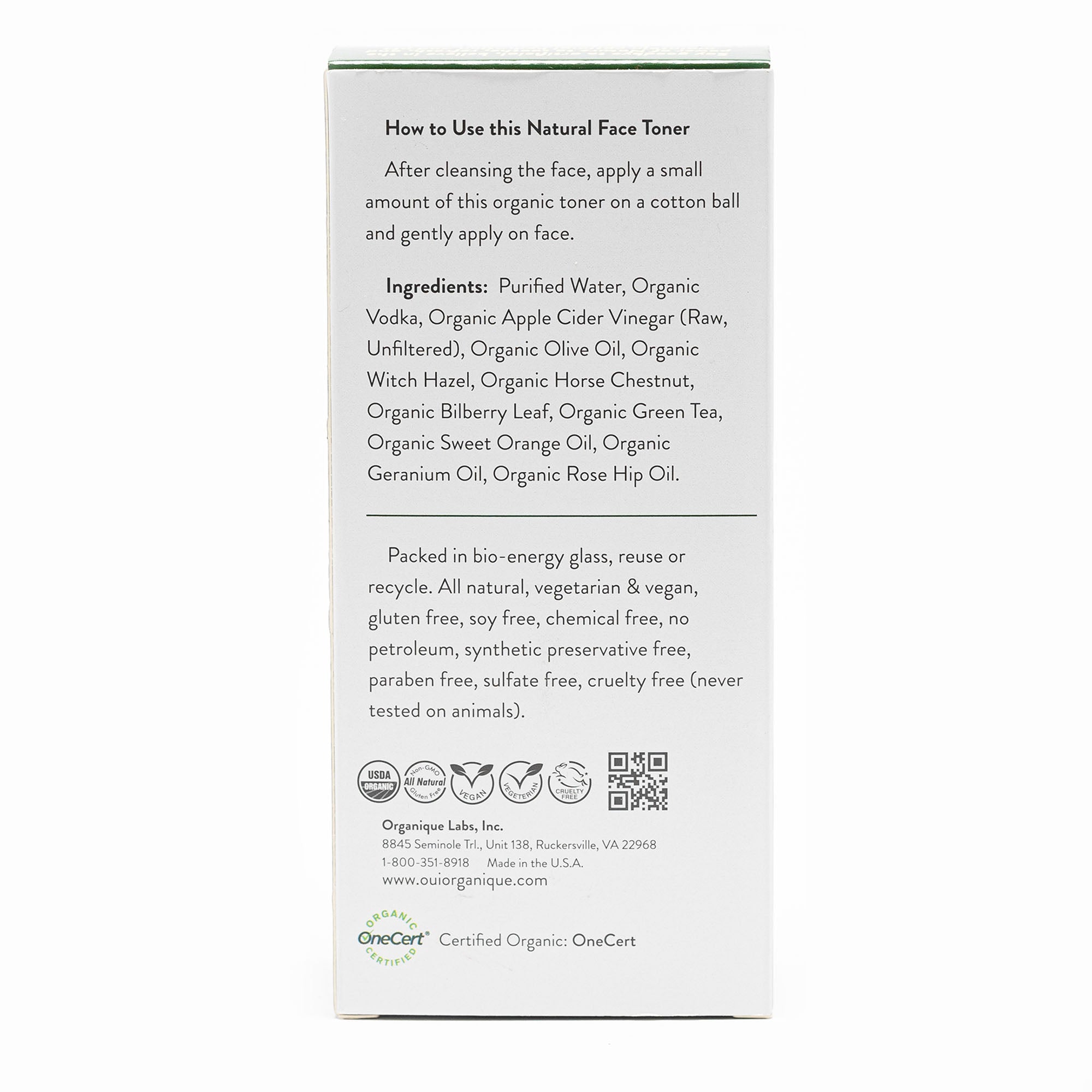 Organic pH Balancing Facial Toner for Normal to Oily Sensitive Skin | Acne Skin Barrier Builder