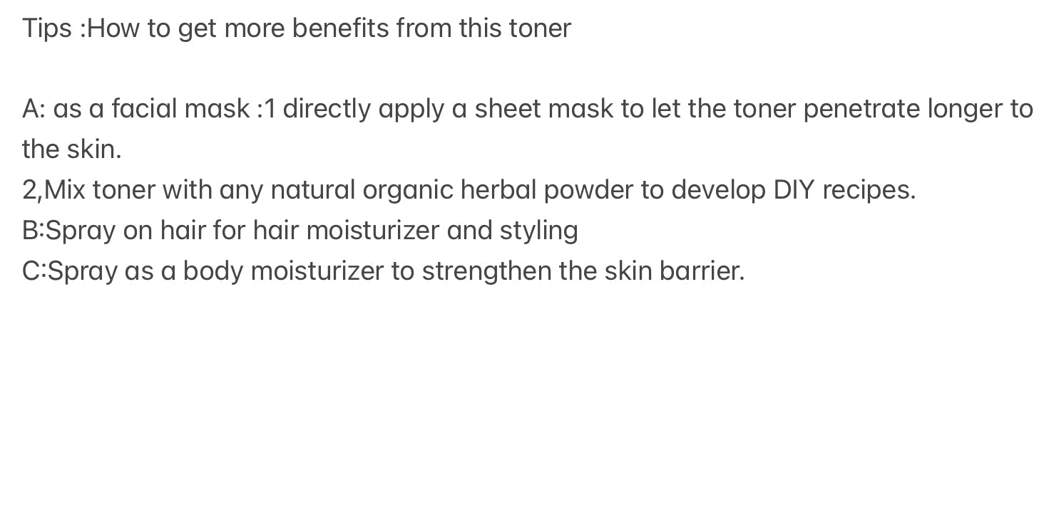 Organic pH Balancing Facial Toner for Normal to Oily Sensitive Skin | Acne Skin Barrier Builder