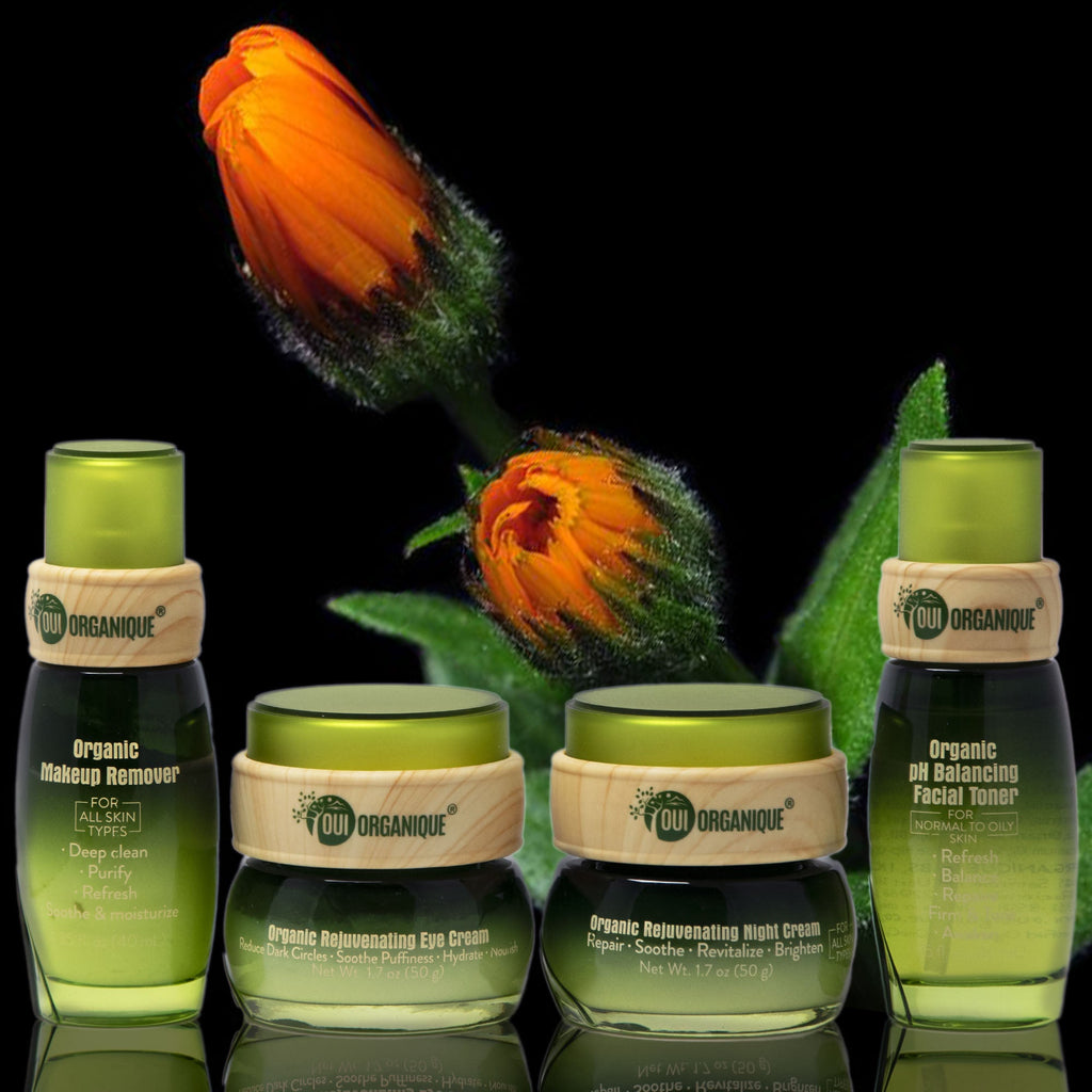 Organic Nighttime Repair Skincare Set for Sensitive Skin | Anti-Aging Essentials