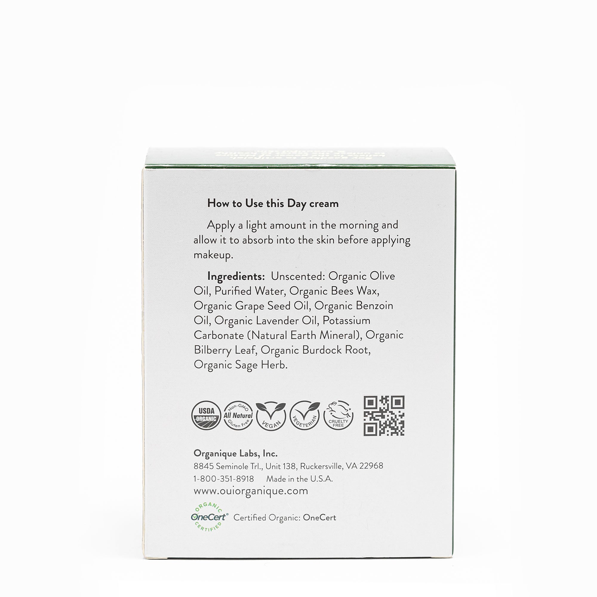 Certified Organic Rejuvenating Day Cream Burdock Root | Detoxify + Brighten