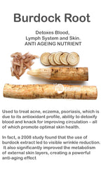Certified Organic Rejuvenating Day Cream Burdock Root | Detoxify + Brighten