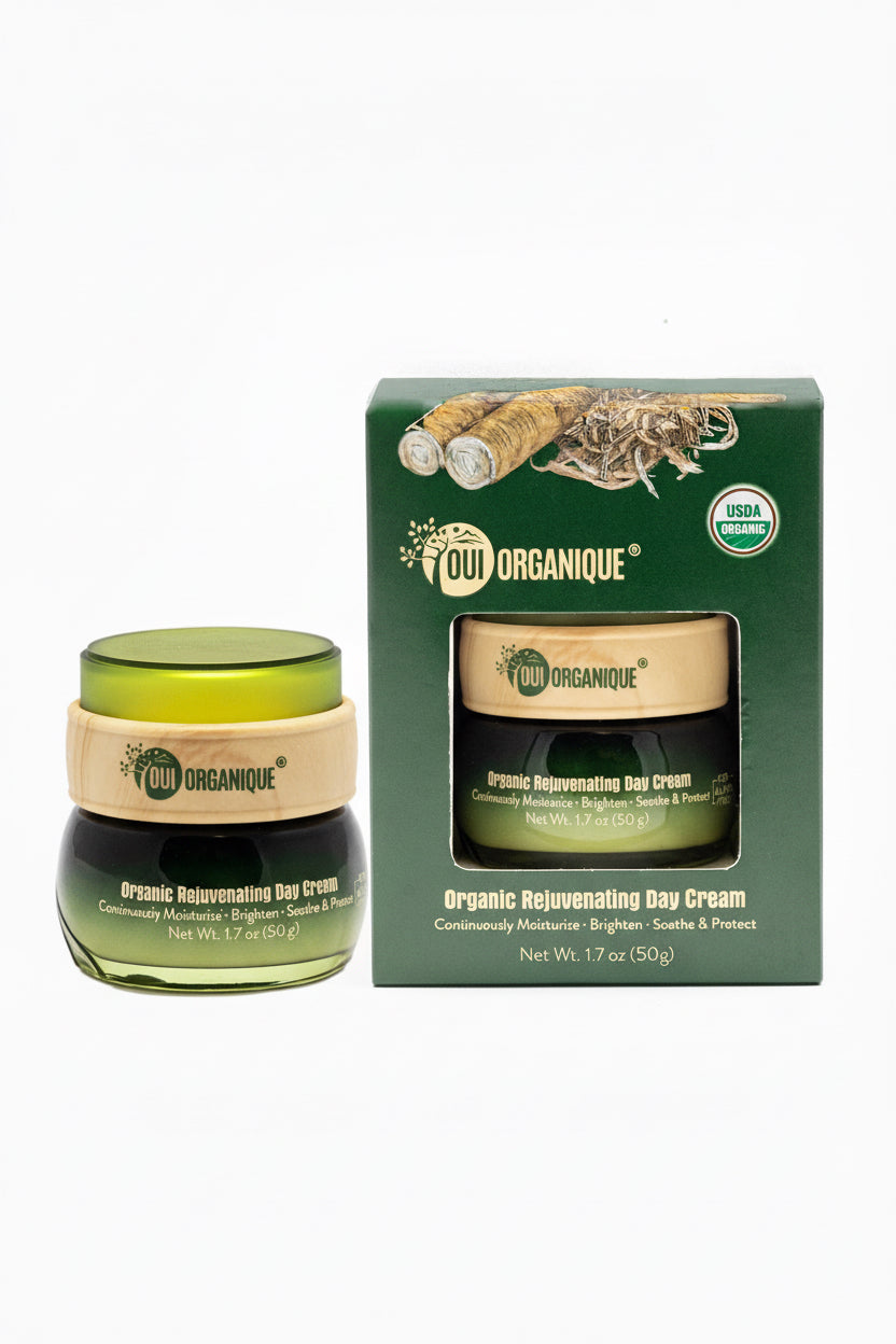 Certified Organic Rejuvenating Day Cream Burdock Root | Detoxify + Brighten