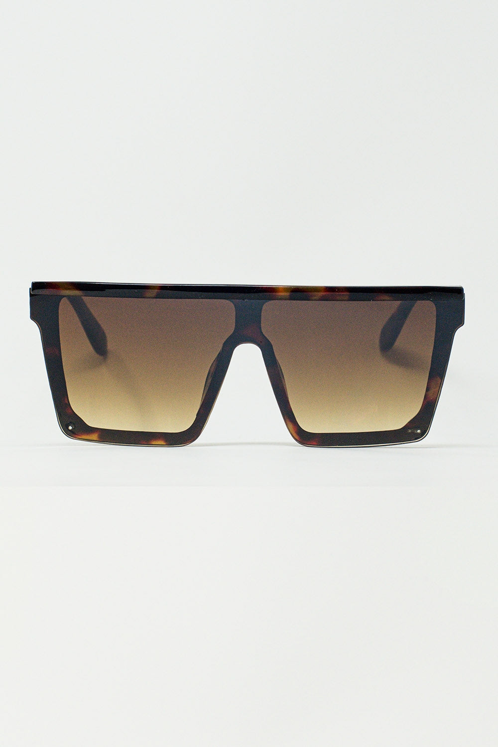 Oversized Squared 70´s Sunglasses in Brown