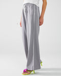 Palazzo Black and White Gingham Pants with Drawstring