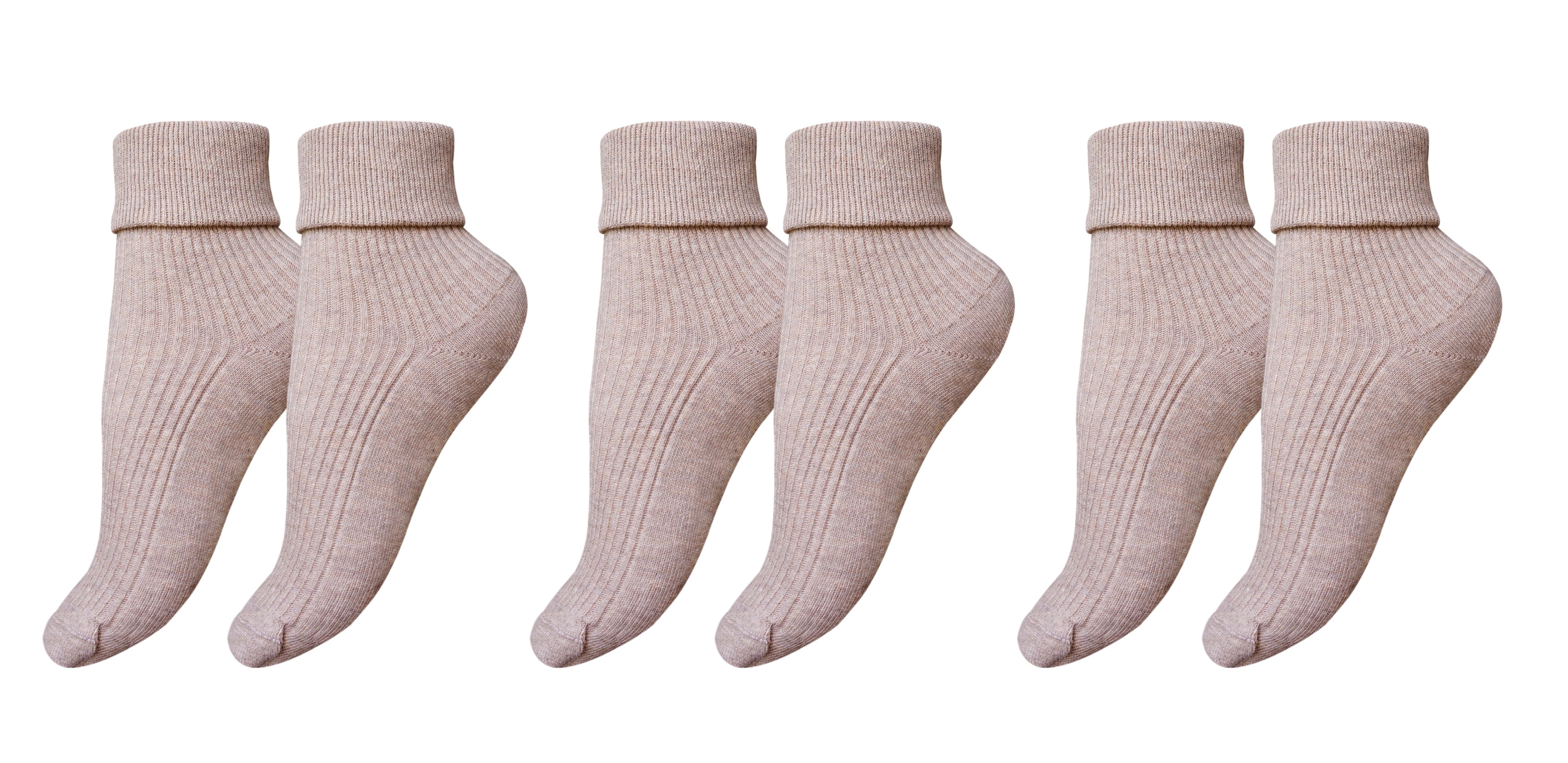 Tittimitti® 100% Organic Combed Cotton Luxury Women's Socks | 3-Pack