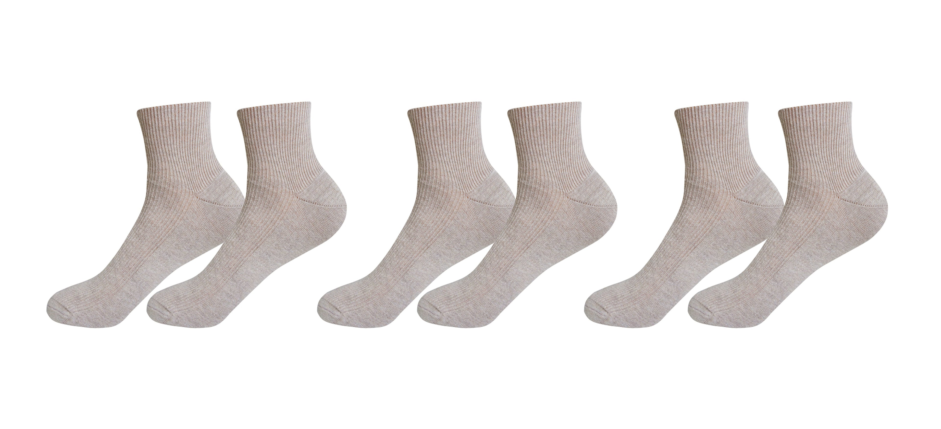 Tittimitti® 100% Organic Combed Cotton Luxury Men's Socks | 3 Pairs