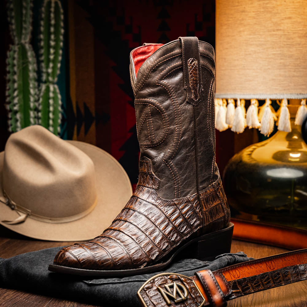 Phoenix Cowboy Boot | Aged Brown