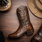 Phoenix Cowboy Boot | Aged Brown