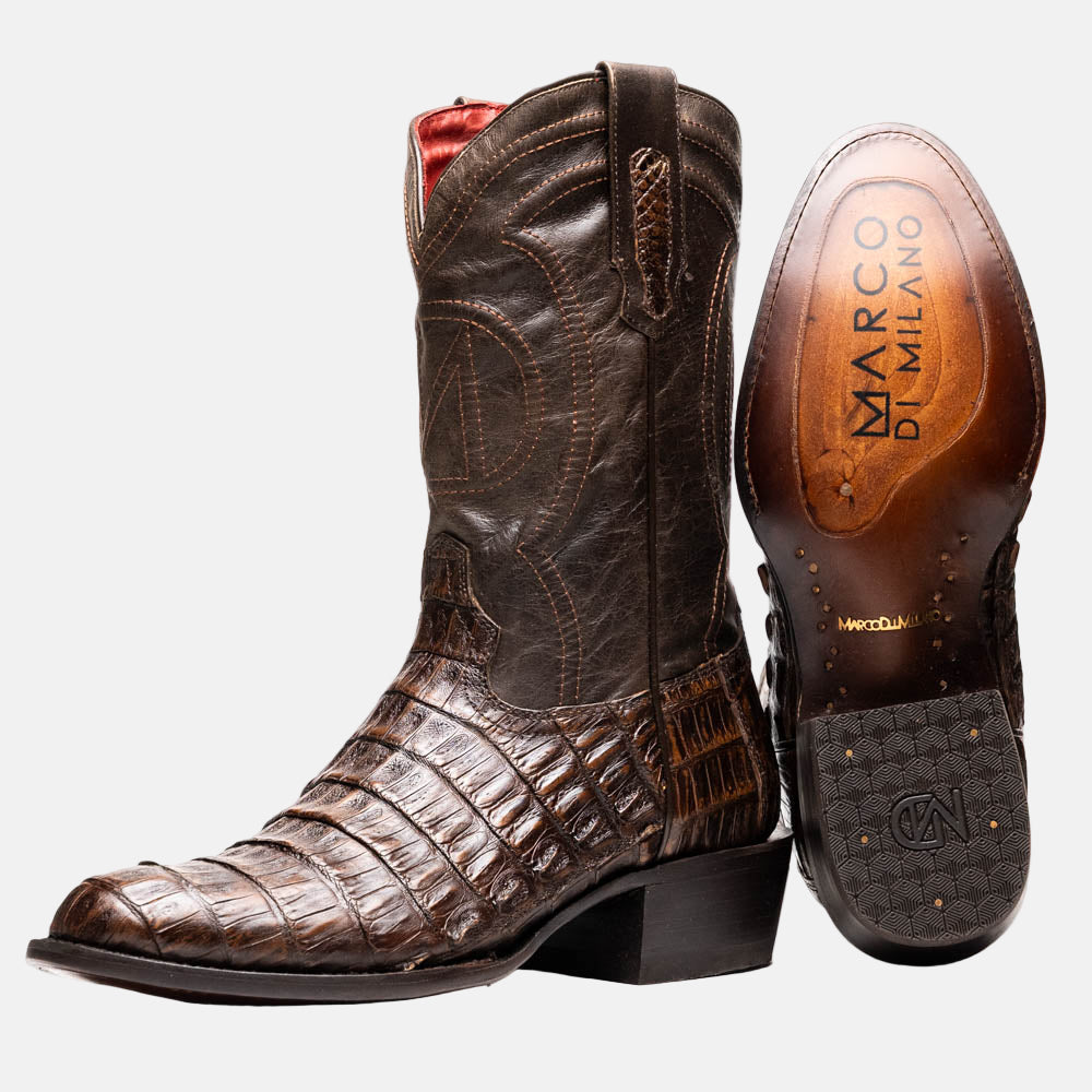 Phoenix Cowboy Boot | Aged Brown