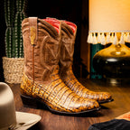 Phoenix Cowboy Boot | Mustard Brown