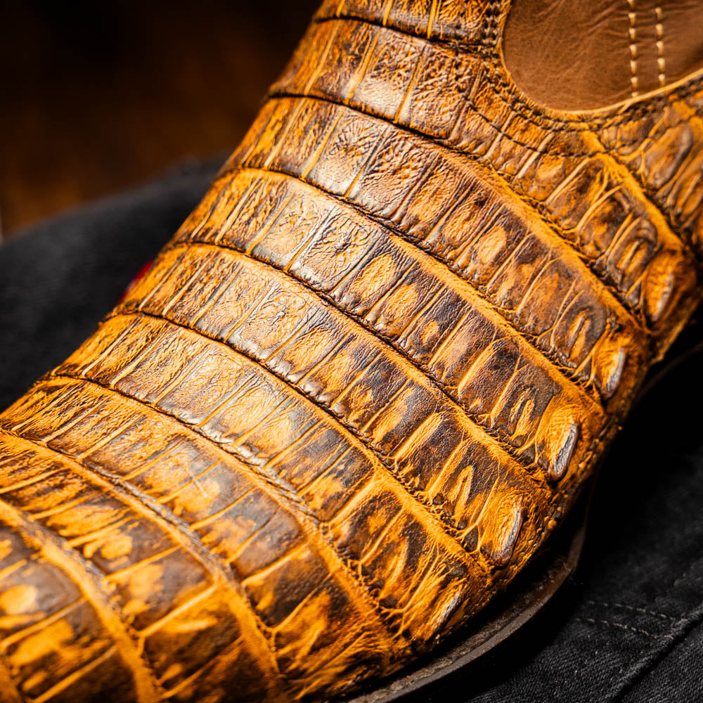 Phoenix Cowboy Boot | Mustard Brown