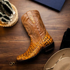 Phoenix Cowboy Boot | Mustard Brown