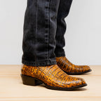 Phoenix Cowboy Boot | Mustard Brown