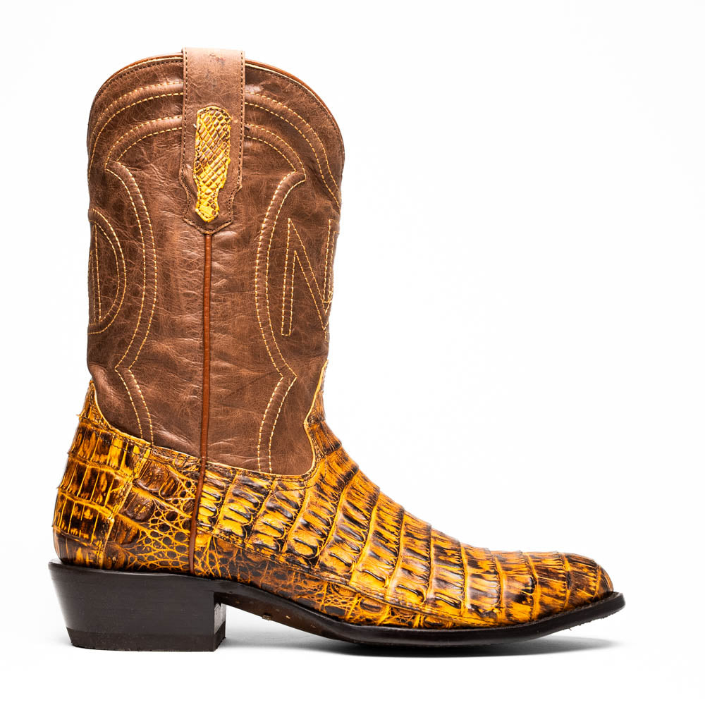 Phoenix Cowboy Boot | Mustard Brown