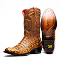 Phoenix Cowboy Boot | Mustard Brown