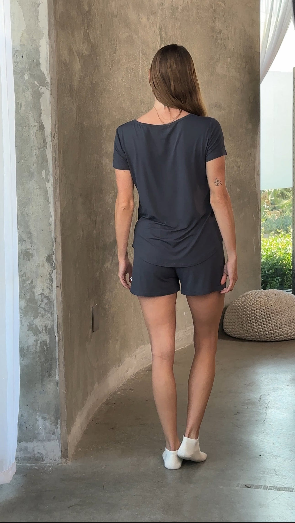 Women’s Bamboo T-Shirt + Shorts Lounge Set