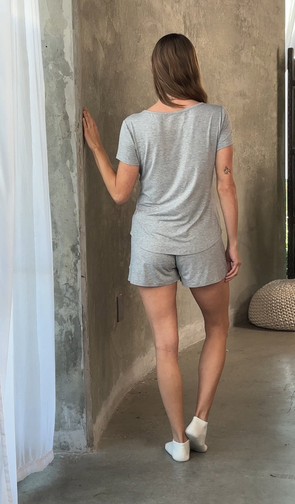Women’s Bamboo T-Shirt + Shorts Lounge Set