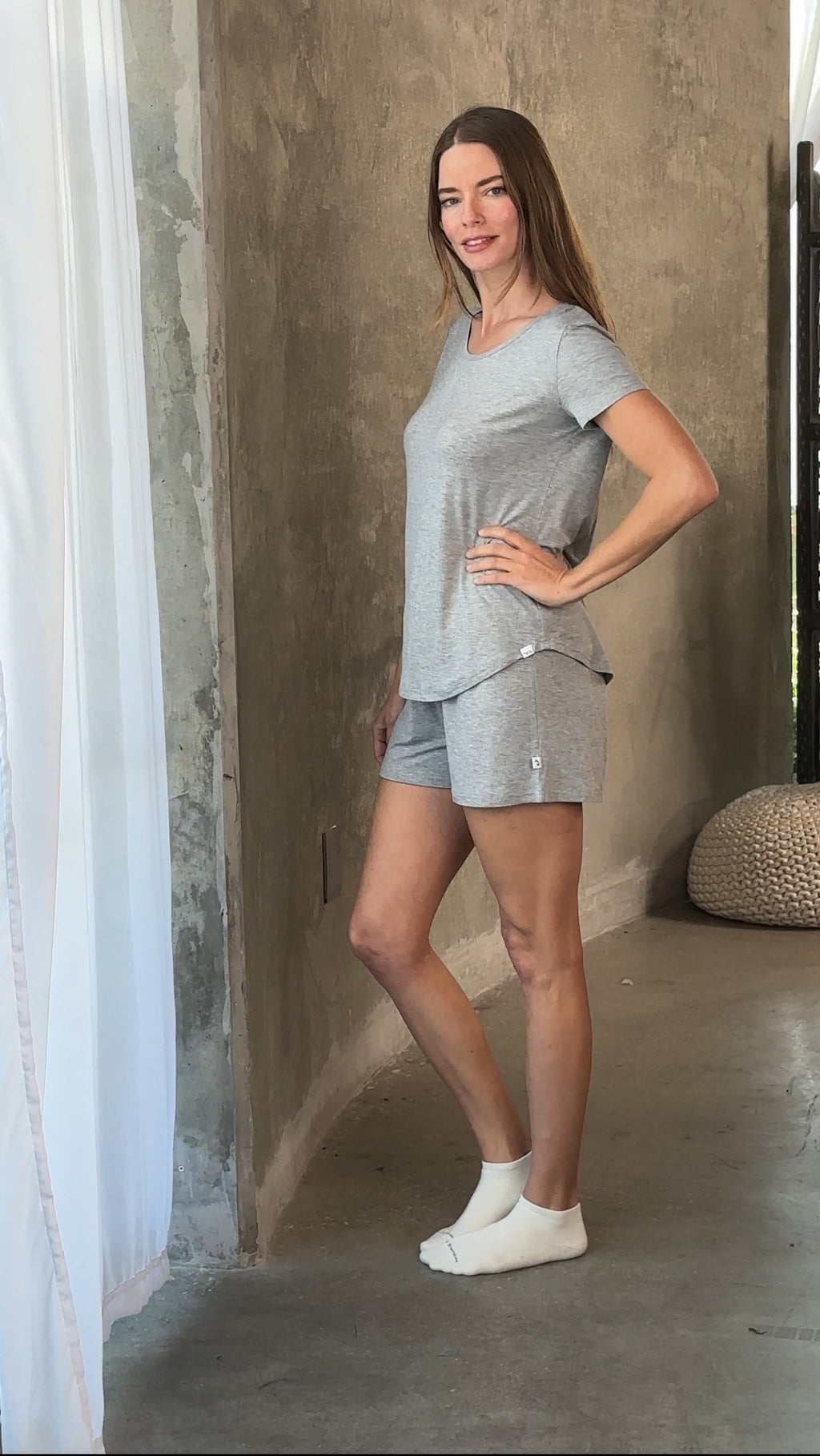 Women’s Bamboo T-Shirt + Shorts Lounge Set