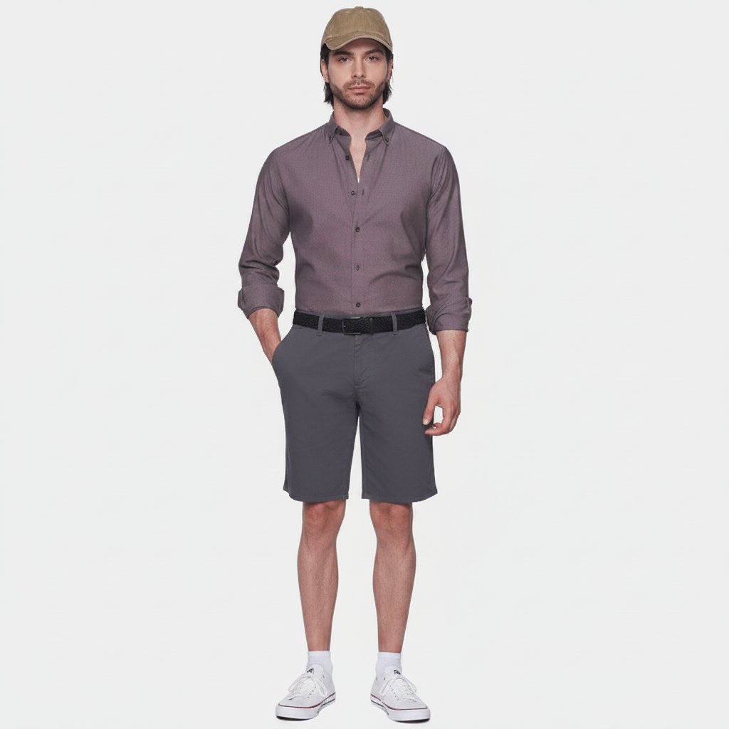 Premium Cotton Dress Shirt | Coffee