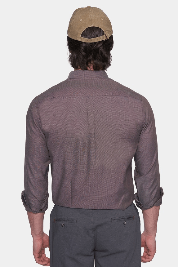 Premium Cotton Dress Shirt | Coffee