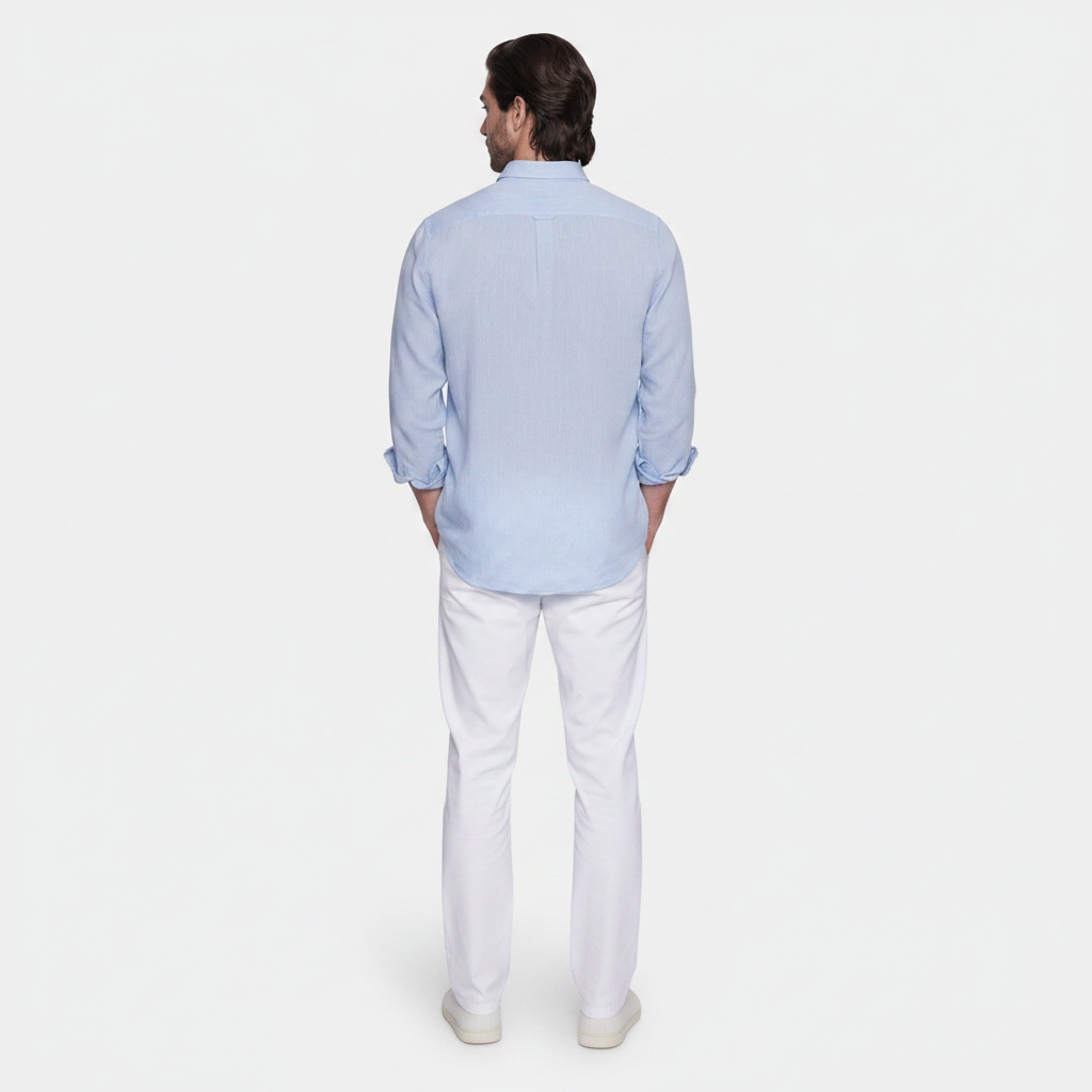 The Luxury Linen Shirt | Sky Blue