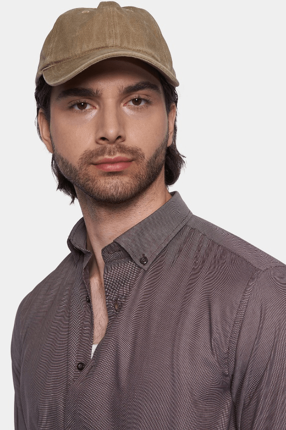 Premium Cotton Dress Shirt | Coffee