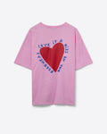 Pink T-Shirt with Love Is a Kiss on the Forehead