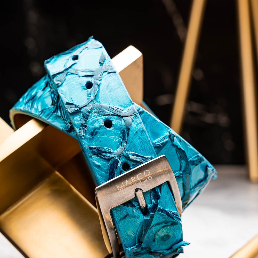 Olivieri Belt Caribbean Blue