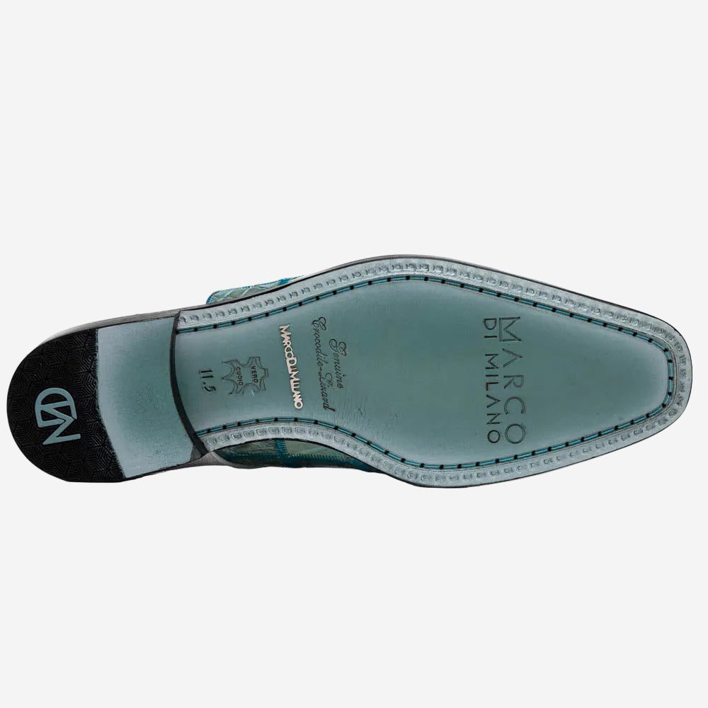 Pissa Derby Shoe | Tourquoise/White