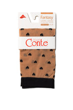 Conte Fantasy Socks Hearts Pattern