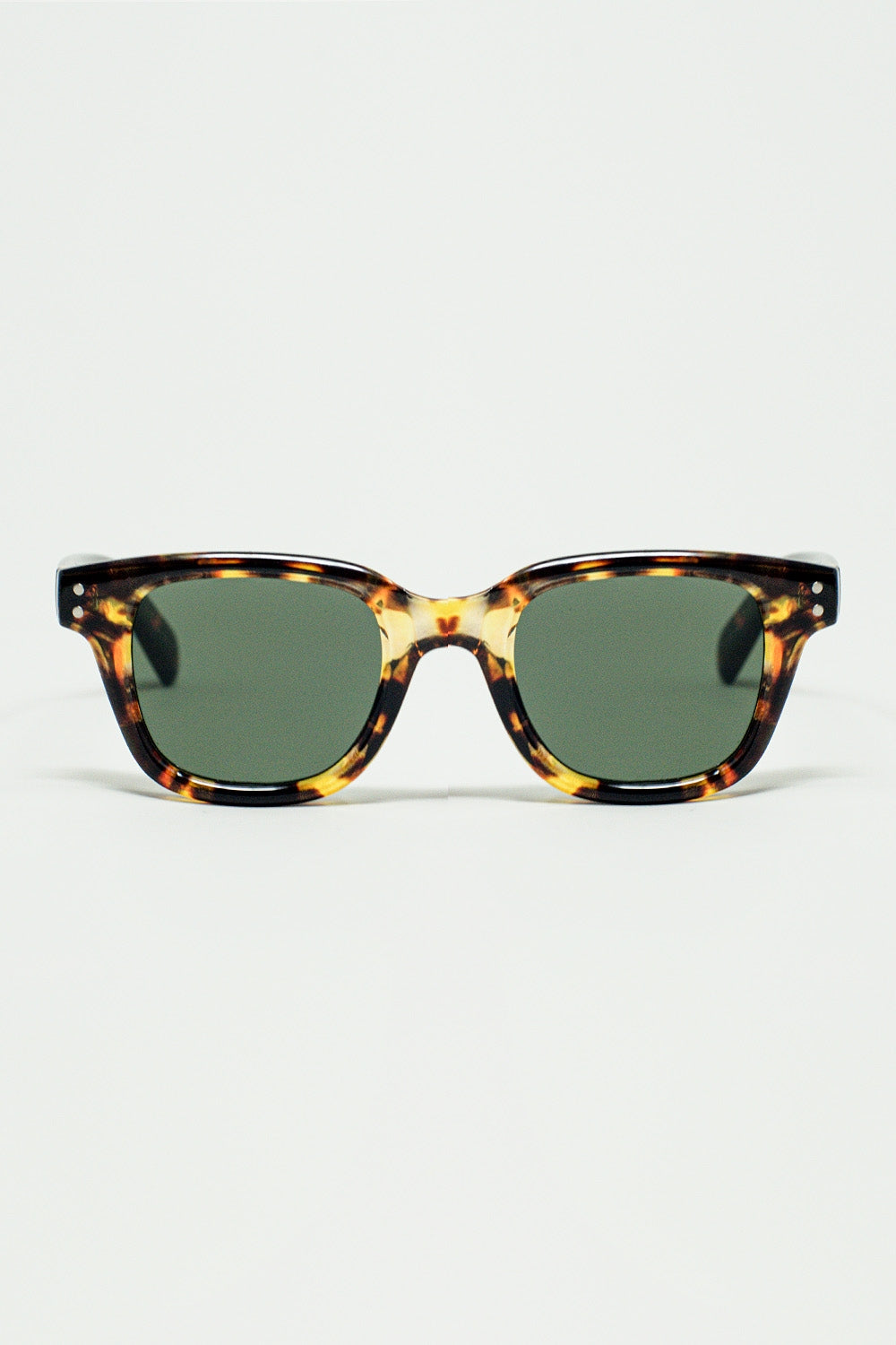 Polarised Sunglasses with Dark Lens and Tortoise Sheel Frame