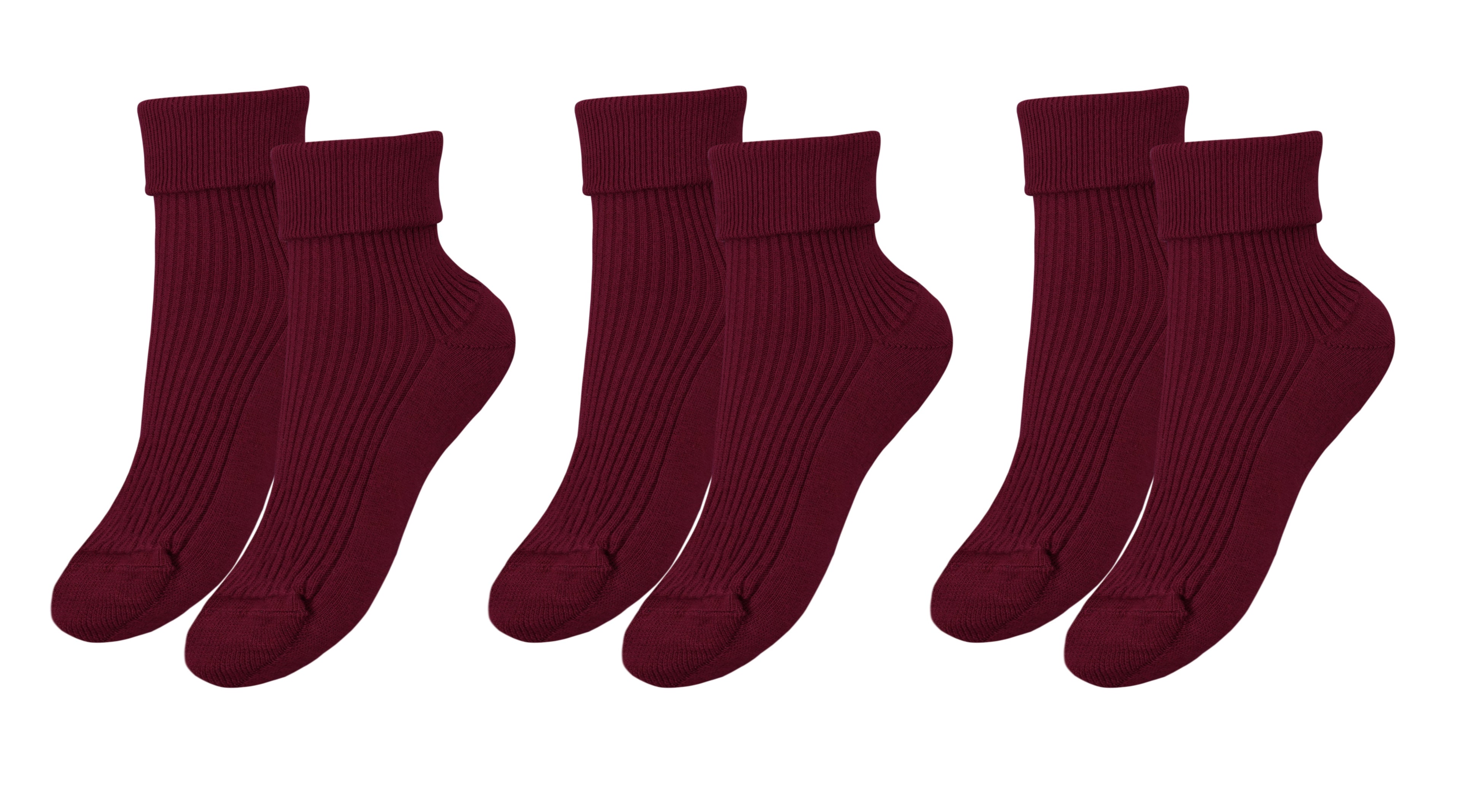 Tittimitti® 100% Organic Combed Cotton Luxury Women's Socks | 3-Pack