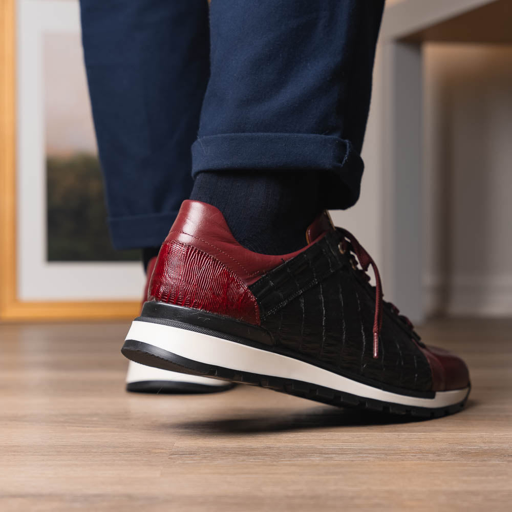 Portici Sneaker | Wine/Black