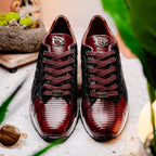 Portici Sneaker | Wine/Black