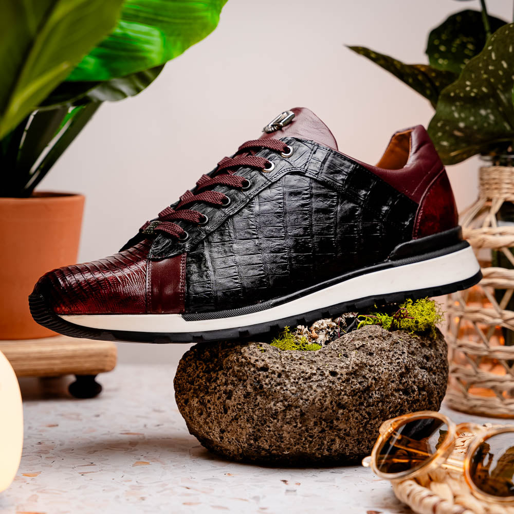 Portici Sneaker | Wine/Black
