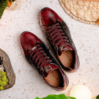 Portici Sneaker | Wine/Black