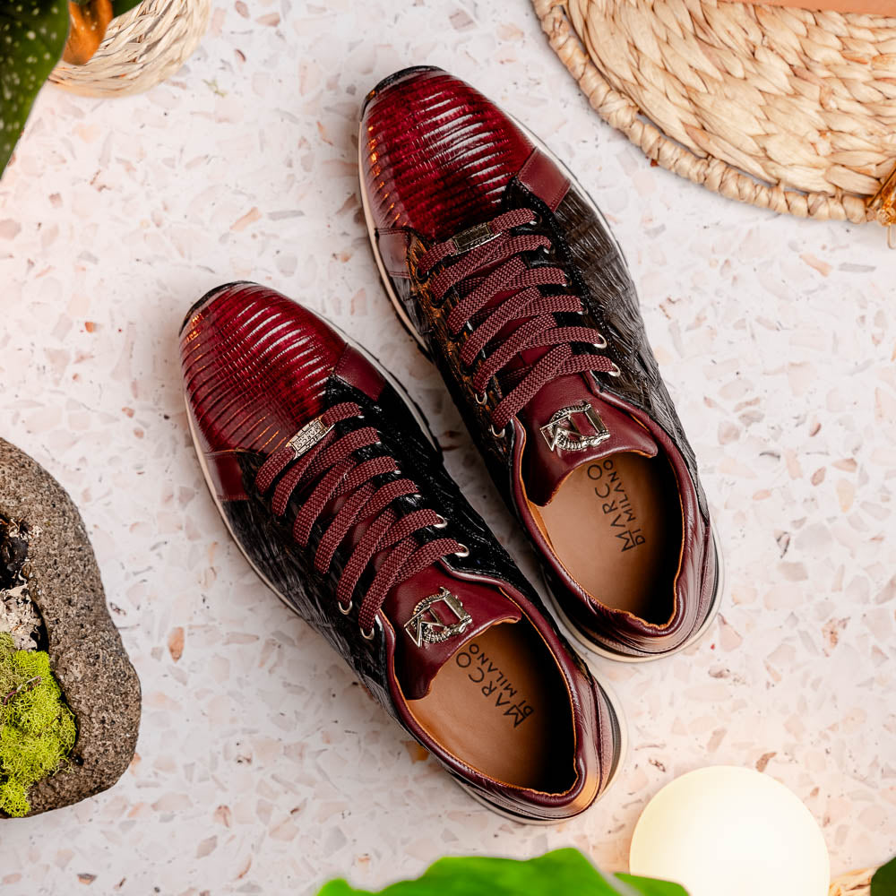 Portici Sneaker | Wine/Black