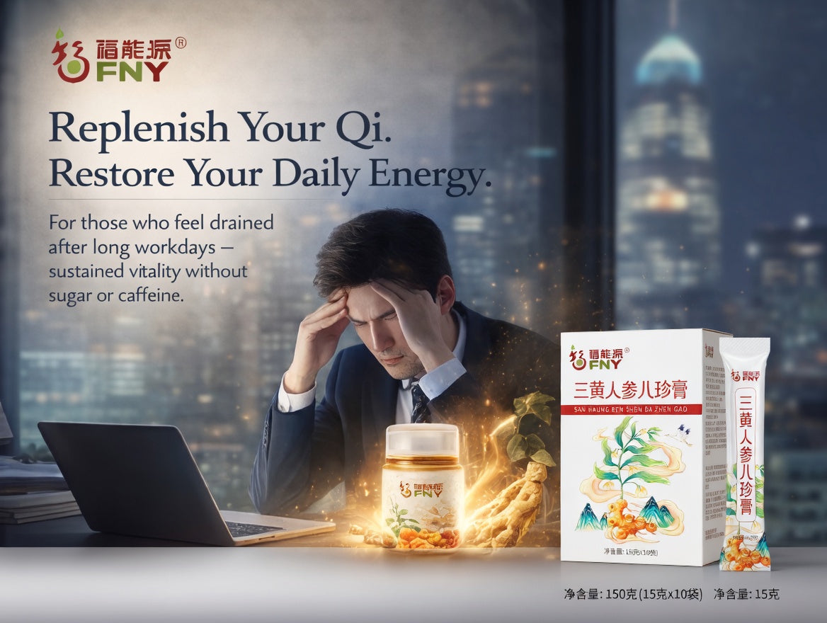 San Huang Ren Shen Ba Zhen Gao | Refined Daily Wellness Formula for Qi & Vitality