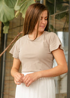 Essential Flutter Sleeve Top