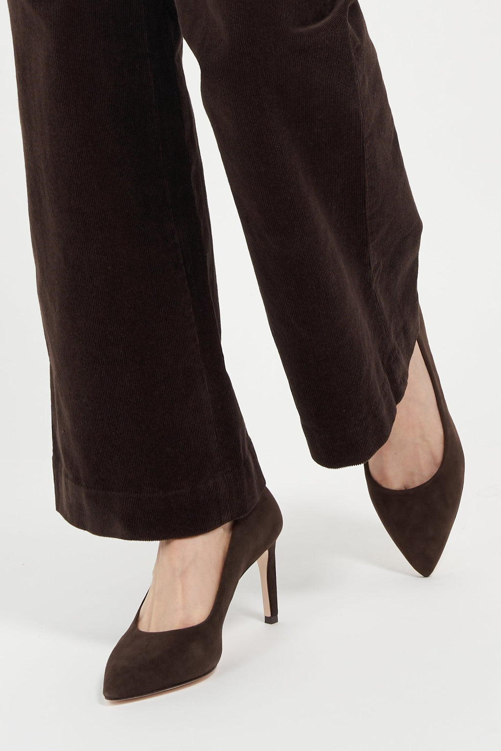 Deborah Sparrow Kid Suede Pumps