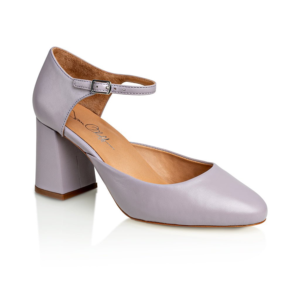 Sally Lilac Mestico Luxury Nappa Block Heel
