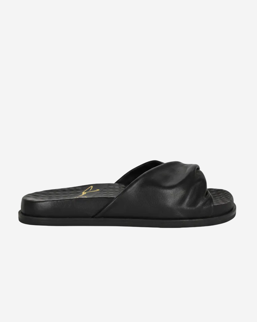 Sadie Black Soft Nappa Sandals