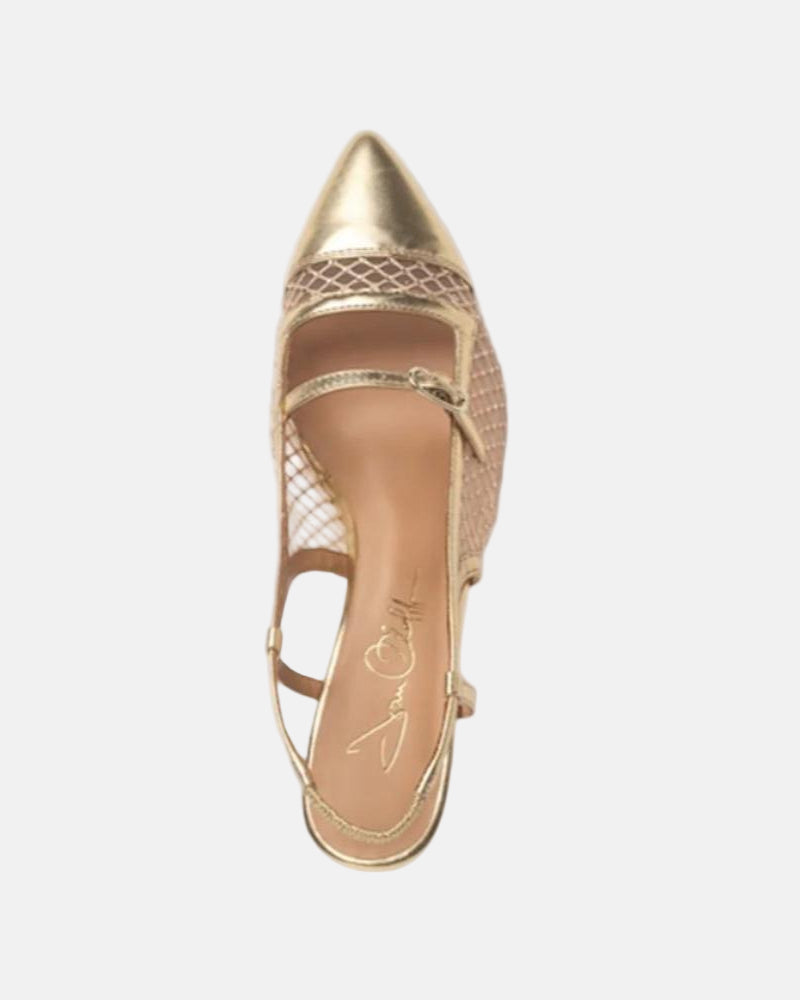 Chloe Gold Heel Sandal
