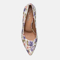 Deborah 2.0 Floral Luxury Kid Nappa Mid Heel Pumps
