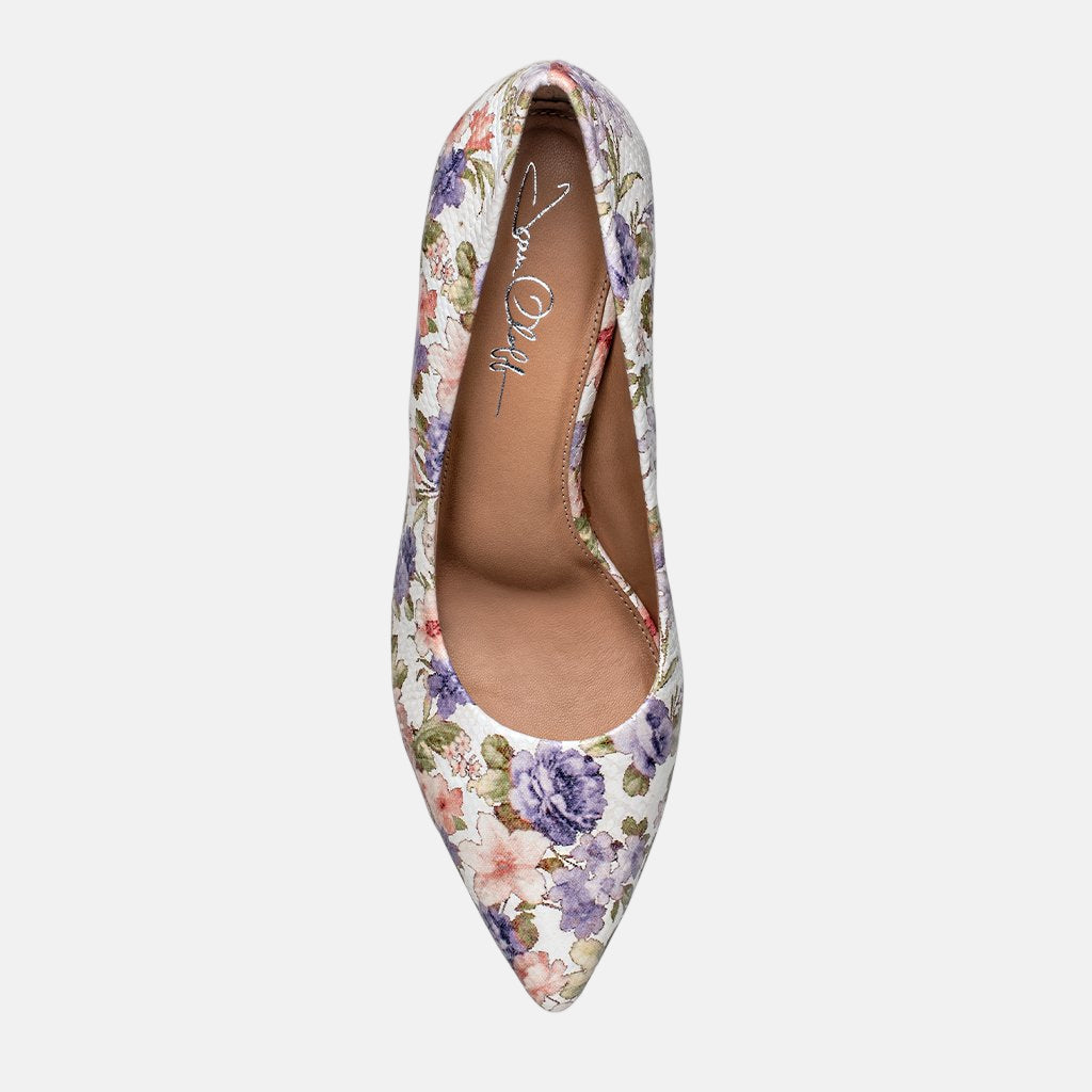 Deborah 2.0 Floral Luxury Kid Nappa Mid Heel Pumps