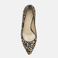 Callie Leopard Hair Calf Mid Heel Pumps