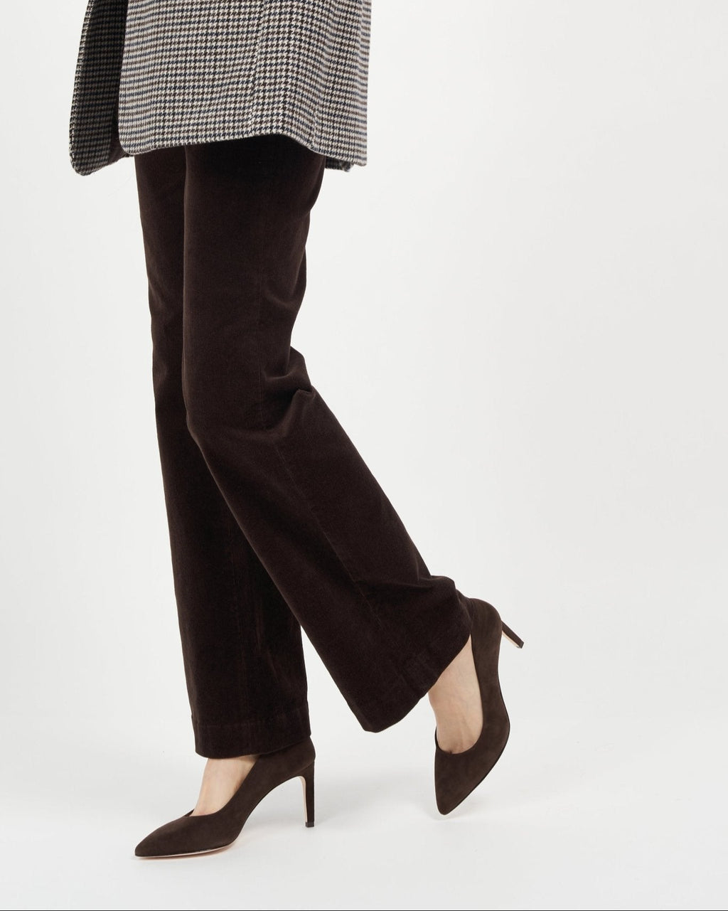 Deborah Sparrow Kid Suede Pumps