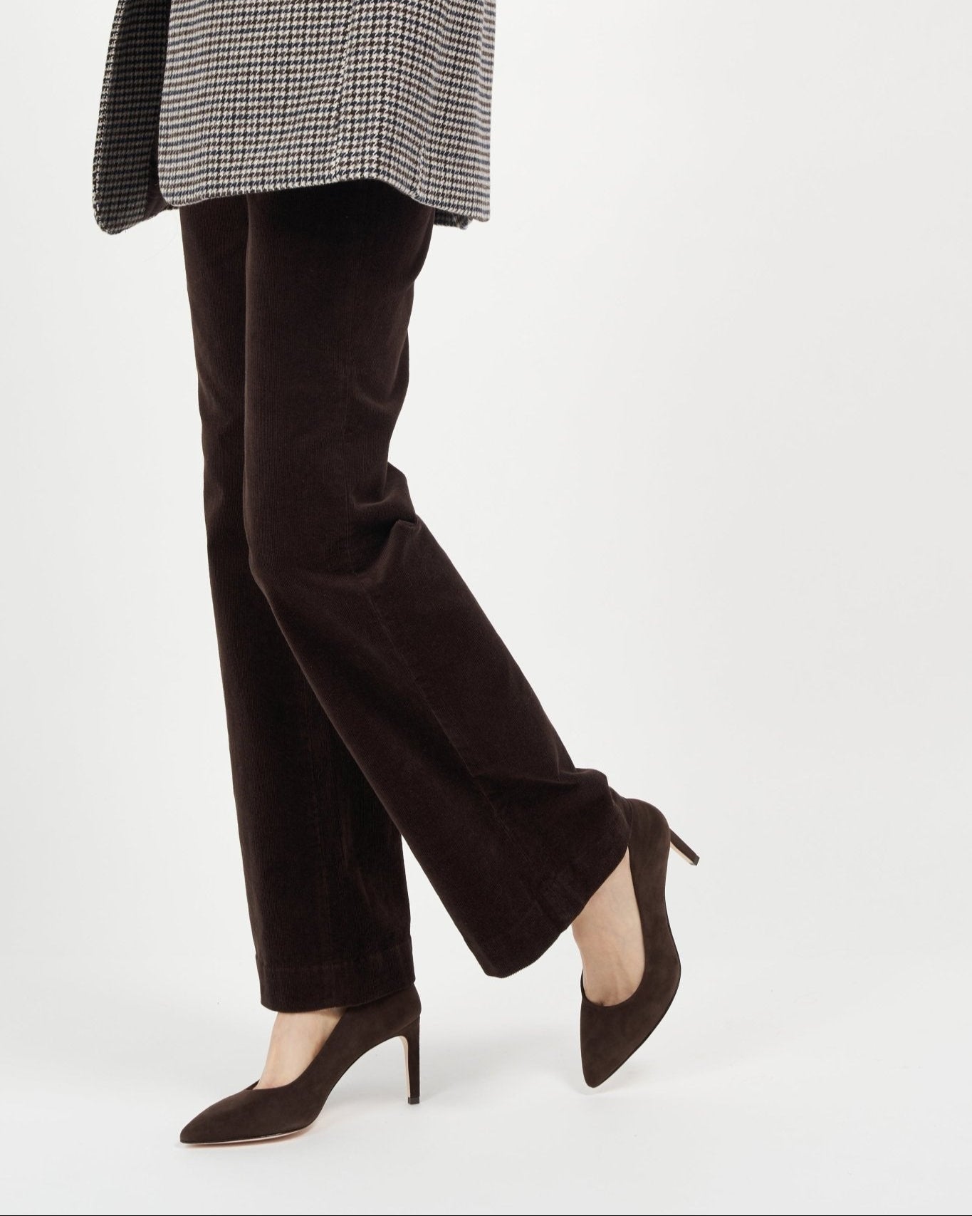 Deborah Sparrow Kid Suede Pumps