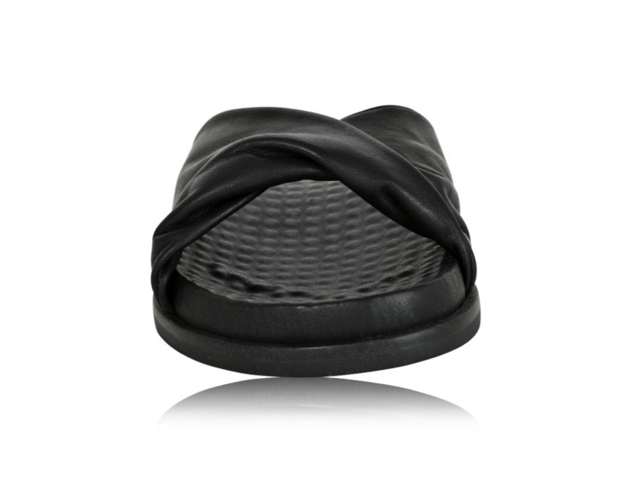 Sadie Black Soft Nappa Sandals