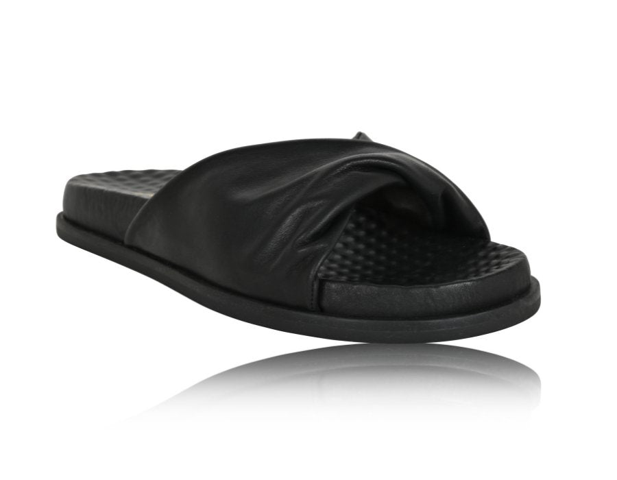 Sadie Black Soft Nappa Sandals